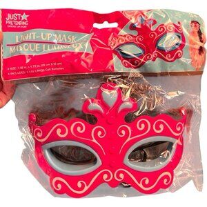 Just Pretending Dress Up Fun Girls Light Up Masquerade Mask